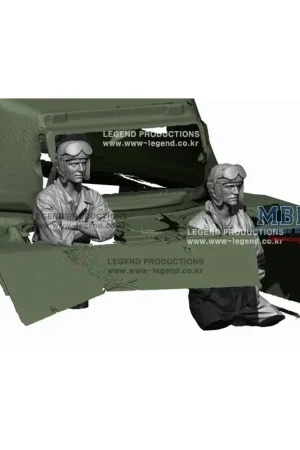Direct Verzonden WW2 US Tank Driver & Bow Gunner 1:35 Figuren