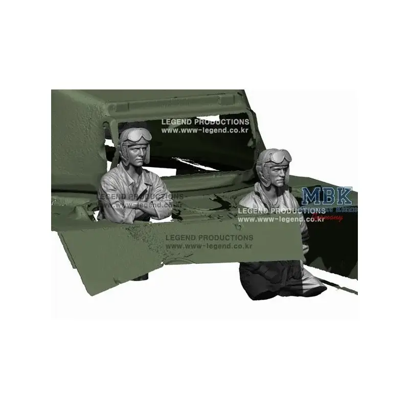 Direct Verzonden WW2 US Tank Driver & Bow Gunner 1:35 Figuren