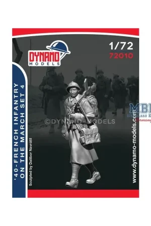 French Infantry On The March - 4 - 1:72 Figuren Finale Uitverkoop