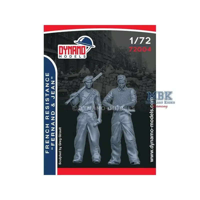 Seizoensaanbieding French Resistance Set - Fernand & Jean 1:72 Figuren