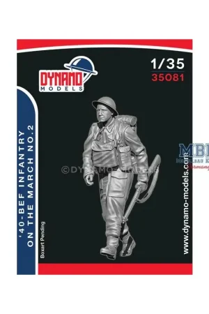 40’ BEF Infantryman Marching No.2 Figuren Hoge Kwaliteit