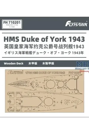 Direct Verzonden HMS Duke of York 1943 Wooden Deck (FH1118)