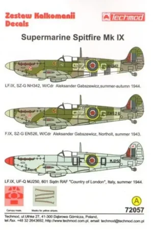 Korting Sticker Spitfire Mk.IX Decal