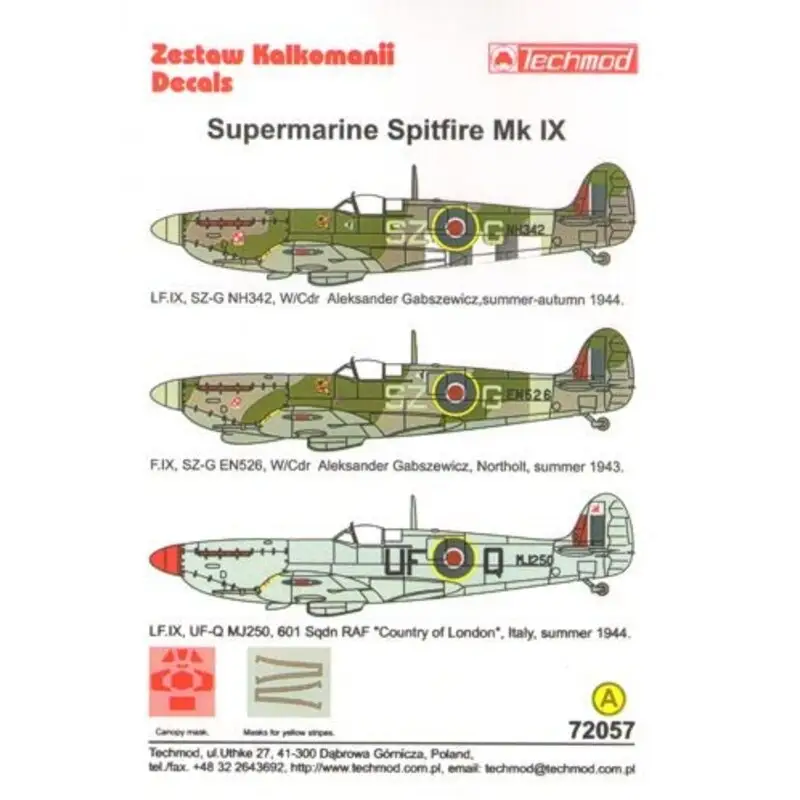 Korting Sticker Spitfire Mk.IX Decal