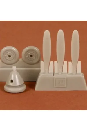 Premium Bell P-39Q/N Propeller set + wheels (designed to be used with model kits from Academy)
