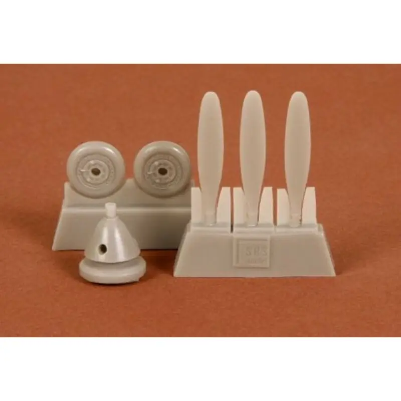 Premium Bell P-39Q/N Propeller set + wheels (designed to be used with model kits from Academy)
