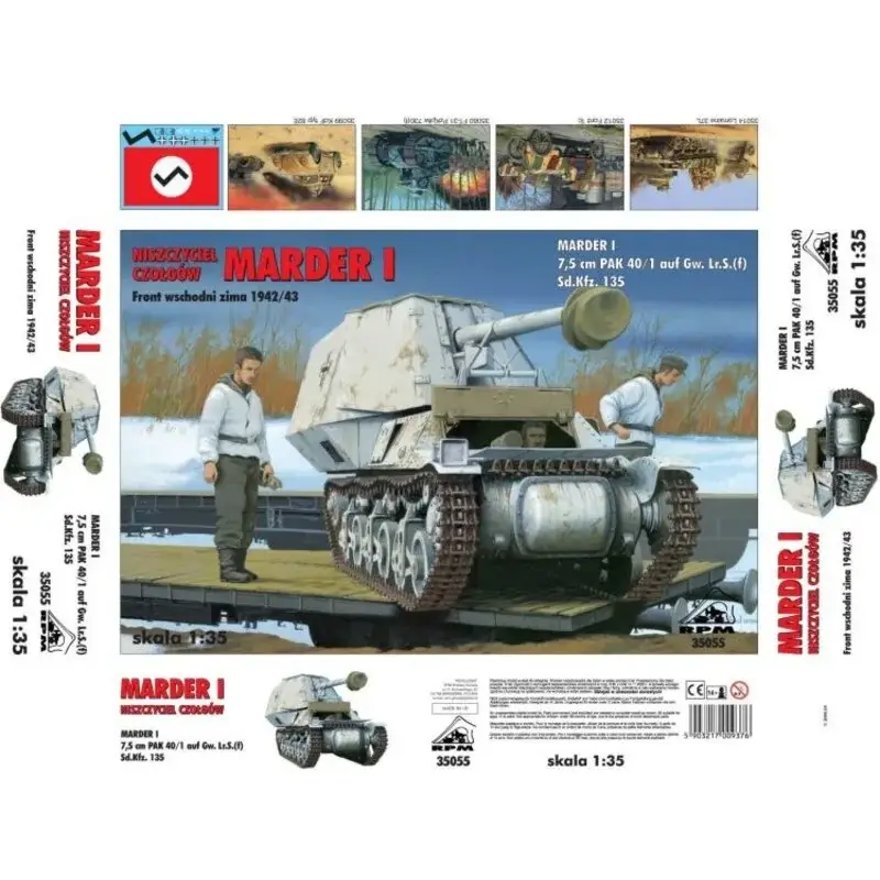 Goedkoop Marder I - East front winter 1942/43 7.5cm Pak 40/1 auf Gw. Lr.S. (f) Sd.Kfz.135 German Tank Destroyer