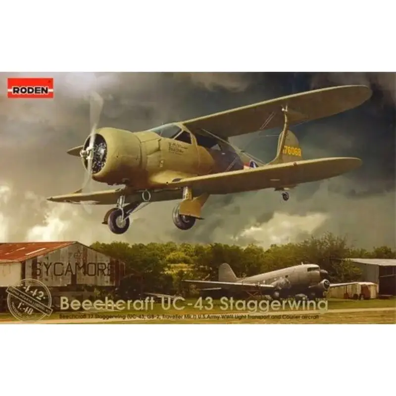 Beperkte Voorraad Beechcraft UC-43 Staggerwing Schaalmodel
