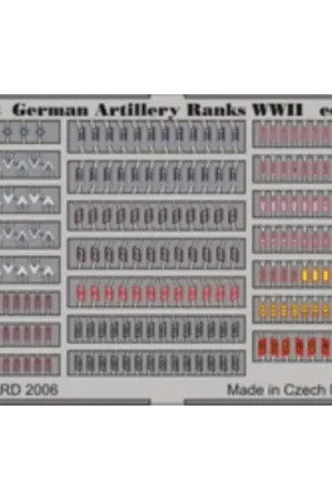 Betrouwbaar German Artillery Ranks WWII PRE-PAINTED IN COLOUR! Figuren