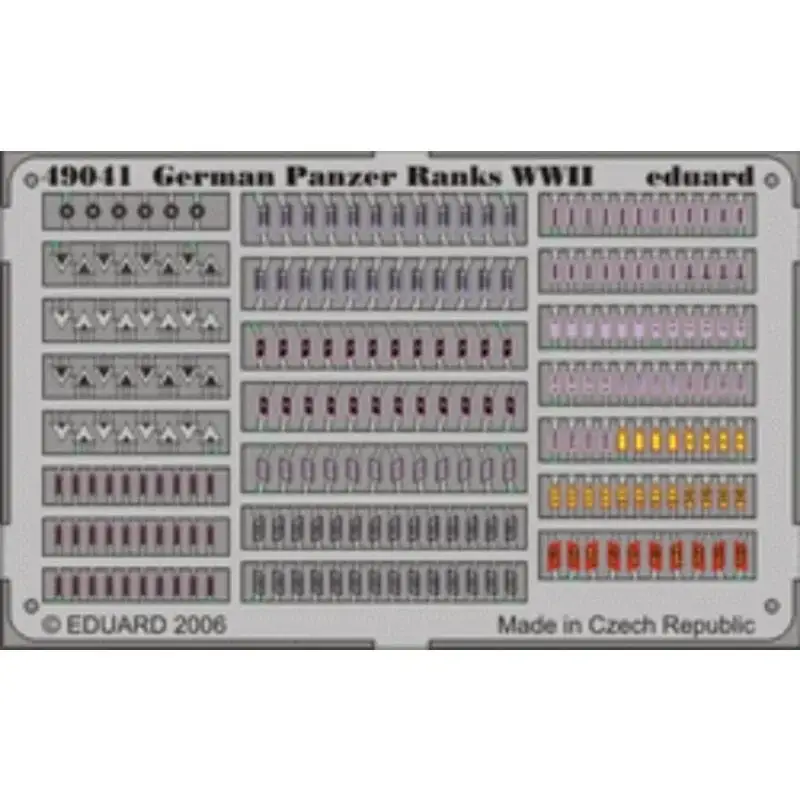 Betrouwbaar German Panzer Ranks WWII PRE-PAINTED IN COLOUR! Figuren
