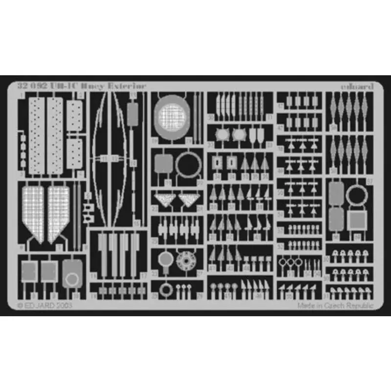 Tijdelijk Beschikbaar Bell UH-1C Huey exterior (designed to be used with model kits from Academy and MRC) Accessoire