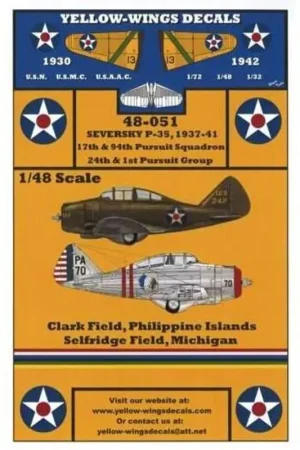 Koopje Sticker USAAC Seversky P-35/P-35A COMING SOON Decal