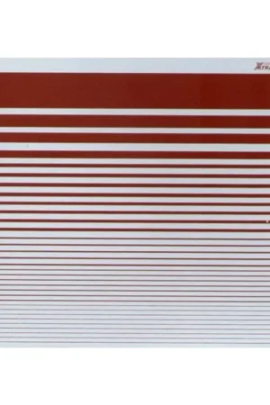 Gecertificeerd Sticker Stripes Roundel Red Decal
