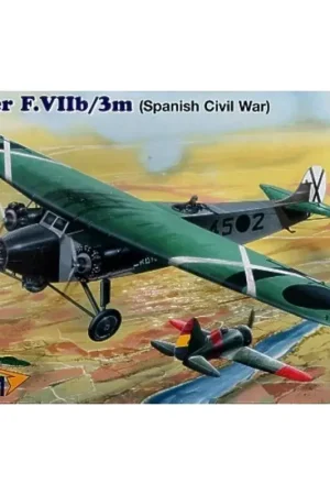 Voordeelprijs Fokker F.VIIb/3m. Decals Spanish Civil War. Republican and Nationalist Schaalmodel