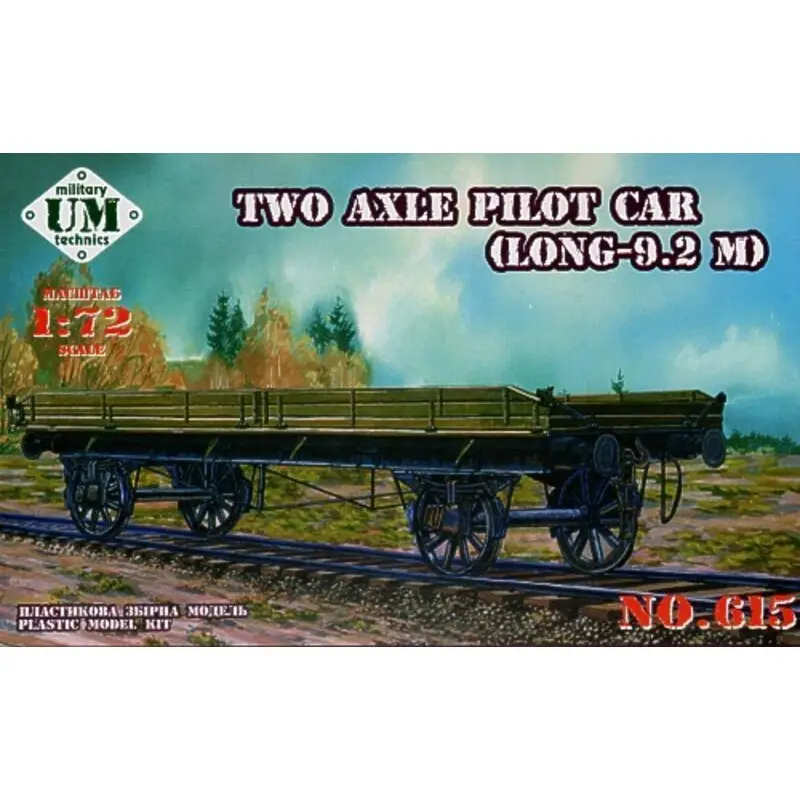 Two axle flat bed railway truck Schaalmodel Alleen Vandaag