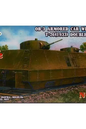 Bestel Nu OB.-3 armored car with T-26 (1933 double turret) Schaalmodel