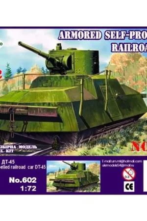 Armored Self-propelled Railroad car DT-45 Schaalmodel Flitsaanbieding