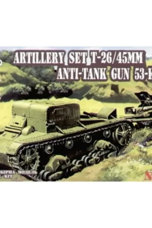 Beperkte Voorraad T-26T tank with 45mm AT gun Schaalmodel
