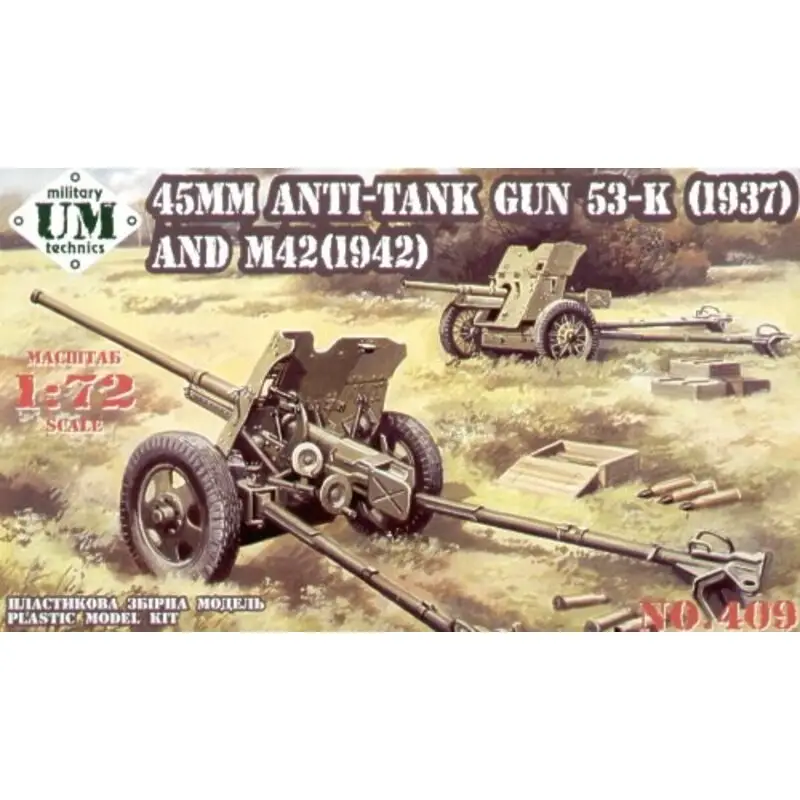 45MM Anti-Tank Gun 53-K(1937) and M42 (1942) Schaalmodel Goedkoop