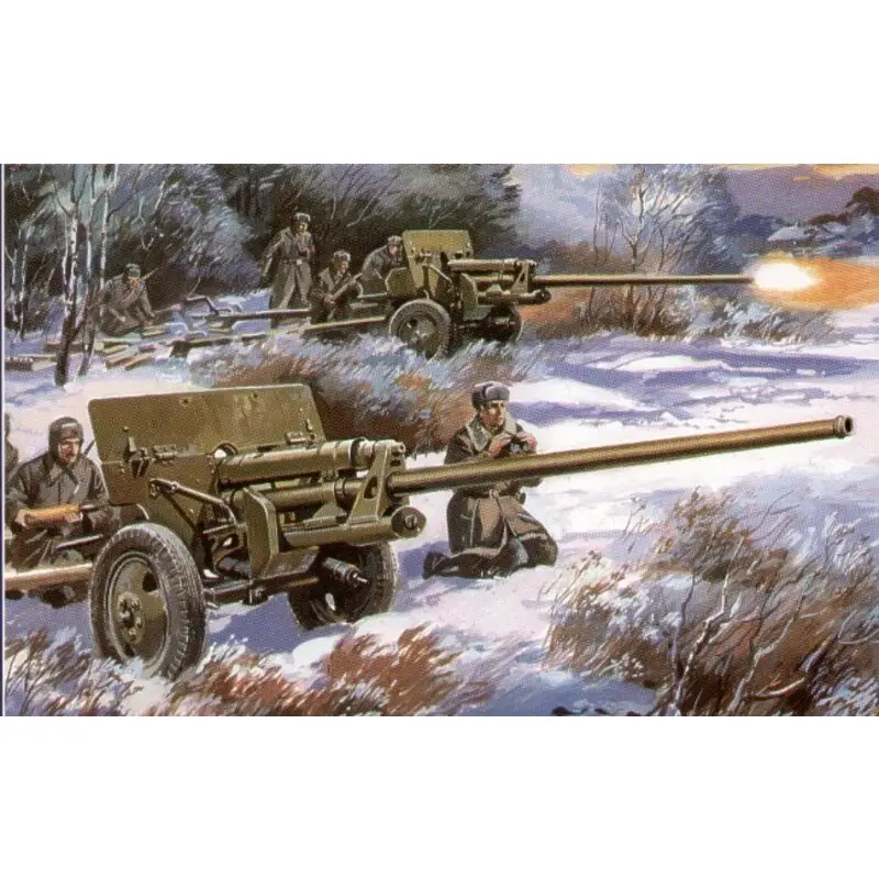 Veilige Betaling ZIS-3 57mm Soviet gun (ex SKIF) Schaalmodel