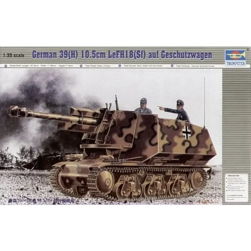 10.5cm LeFH (Sf) auf Geschutzwagen 39H(f) Schaalmodel Weekendaanbieding