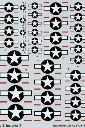 Sticker US National Insignia 1943 to current. 9 sizes 20 25 30 35 40 45 50 55 60. Optional red bars. Gratis Retour