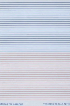 Laatste Versie Sticker Lozenge Tapes. Red and Blue Decal