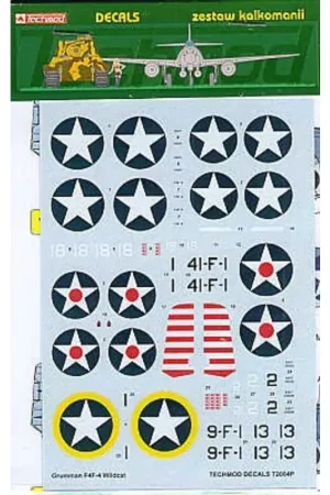 Sticker Grumman F4F-4 Wildcat (6) White 18 VF-6 USS Enterprise 9-F-1 VF-9 Op Torch 41-F-1 VF-41 USS Ranger Black 13 VMF-223 (2) Koop Vandaag
