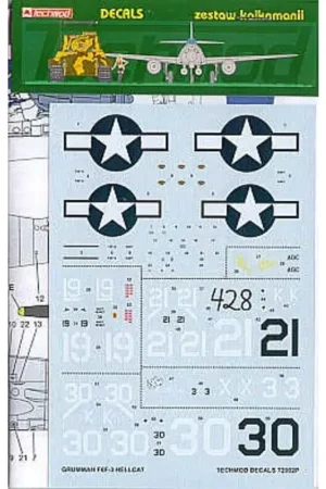 Hoge Kwaliteit Sticker Grumman F6F-3 Hellcat (5) White 30K and White 21K VF-1 USS Yorktown White 19 VF-6 White 3X VF-51 USS San Jacinto The Min