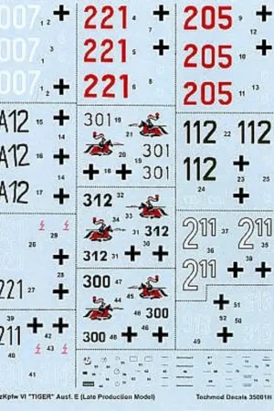 Favoriet Pz.Kpfw.VI Tiger Ausf.E Late production models Decal