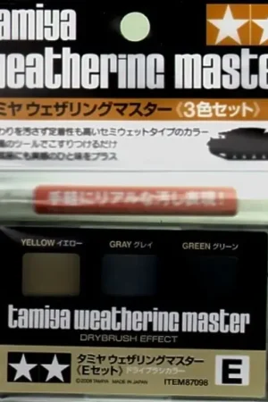 Yellow Gray and Green Weathering Master and application tool. Snelle Levering