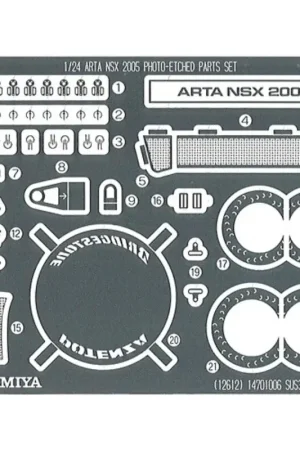 Arta NSX 2005 detail set (toebehoren voor modelbouwsets van Tamiya kits TA 24288) Detail kit Rechtstreeks Van De Fabrikant
