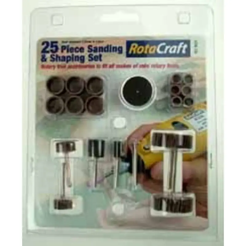 25 piece Sanding & Shaping Set. Will fit all makes of mini rotary tools Direct Verzonden