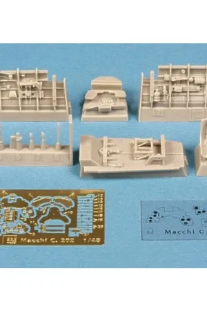 Macchi C.202 Folgore cockpit set (toebehoren voor modelbouwsets van Hasegawa) Accessoire Actieprijs