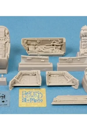 Dassault Mirage III cockpit and wheel bays (toebehoren voor modelbouwsets van Eduard and Hobby Boss) Seizoensaanbieding