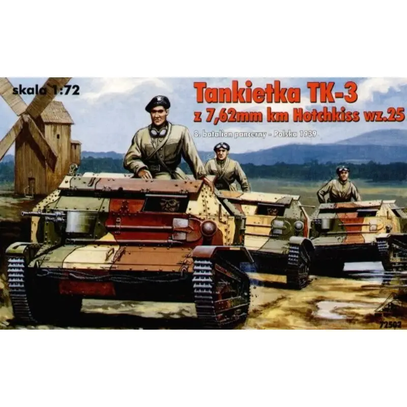 Tankietka TK-3 with 762mm Hotchkiss wz.25 Schaalmodel Tijdelijk Beschikbaar
