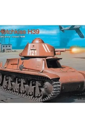 Hotchkiss H39 Israel 1948 with 37mm SA38 gun Schaalmodel Finale Uitverkoop