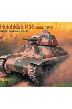 Hotchkiss H35 early version France 1940 with 37mm SA38 gun Schaalmodel Koopje