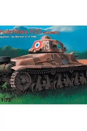 Bestel Nu Hotchkiss H35 early version France 1940 with 37mm SA18 gun Schaalmodel