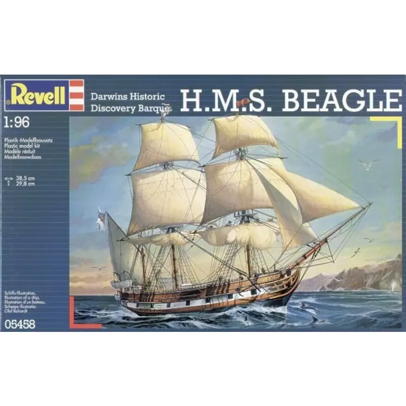 Hoge Kwaliteit 1:96 HMS Beagle Schaalmodel