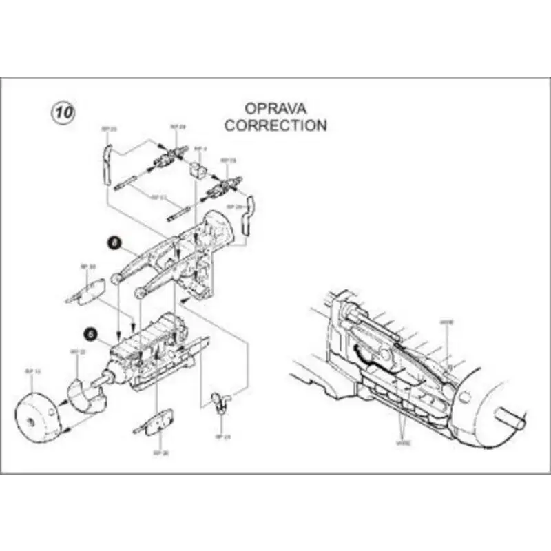 Avia S-199 details (toebehoren voor modelbouwsets van Hobbycraft) Accessoire Express Levering