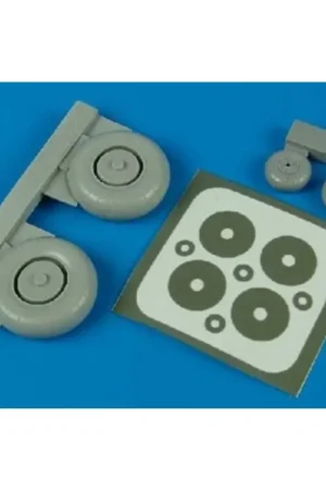 Alleen Vandaag Junkers Ju 87G wheel and paint mask (toebehoren voor modelbouwsets van Hasegawa) Wiel