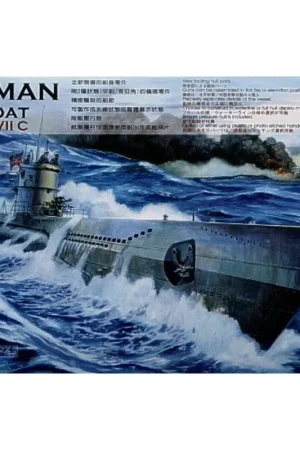 U-Boat Type VIIC includes optional etched hand rails Schaalmodel Finale Uitverkoop