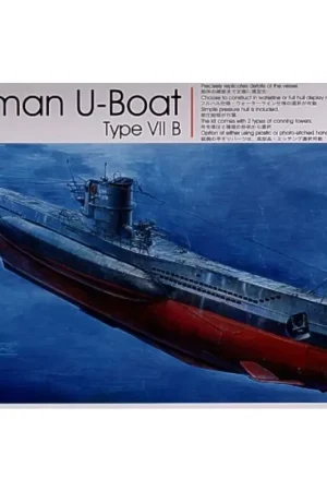Dagaanbieding U-Boat Type VIIB with optional etched hand rails and choice of conning towers Schaalmodel