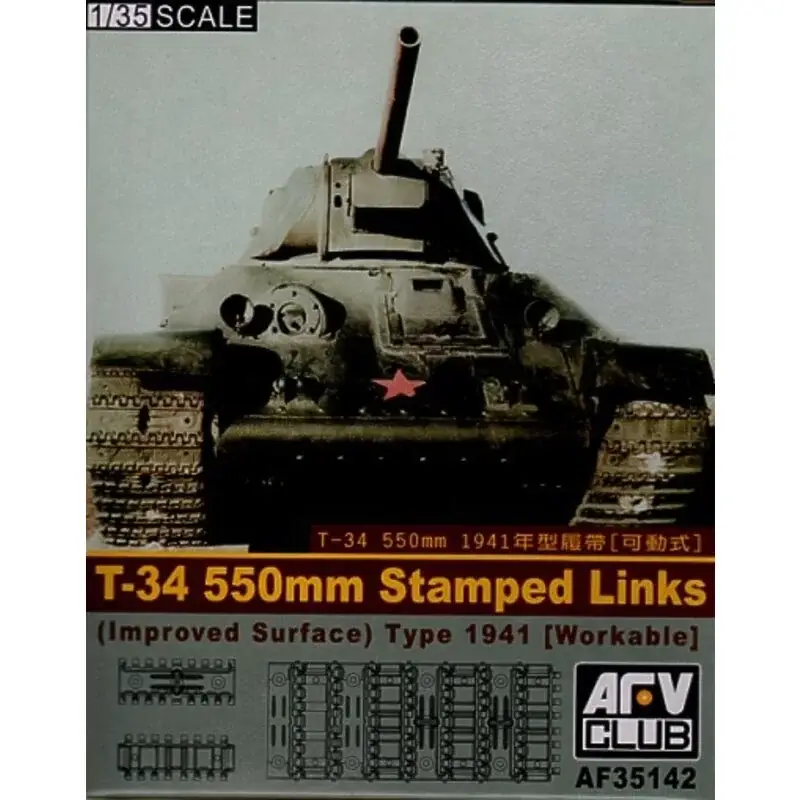 Aanbieding T-34 550mm Workable Track Links Rupsbanden