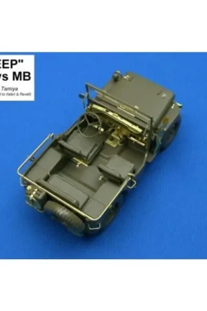 Willys Jeep (toebehoren voor modelbouwsets van Italeri Revell and Tamiya) Accessoire Bestseller