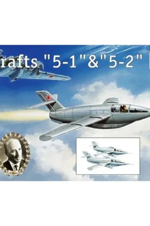 Premium Samolyot 5-1 and 5-2 Russian experimental jets. Bisnovat was assigned the project to develop an all-Soviet equivalent to the 346