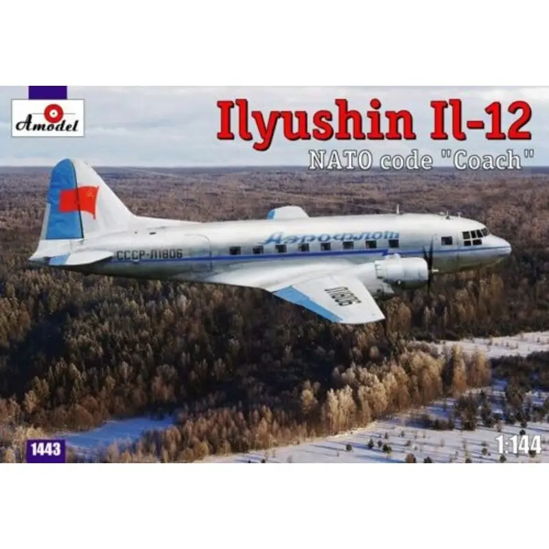 Fabrieksprijs Ilyushin IL-12 NATO code Coach Schaalmodel