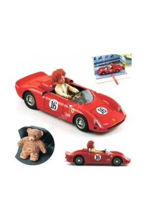 Mini ferrari 275p 16 pilot tessa with her bear Miniatuur Meest Verkocht