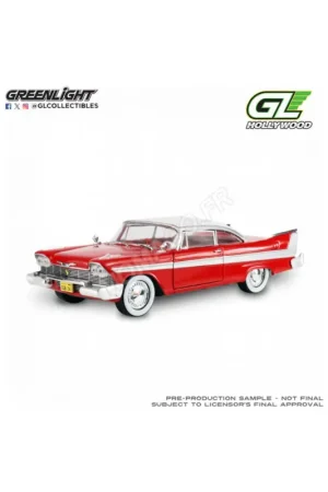 Express Levering Plymouth fury 1958 red "hollywood greatest hits" Miniatuur